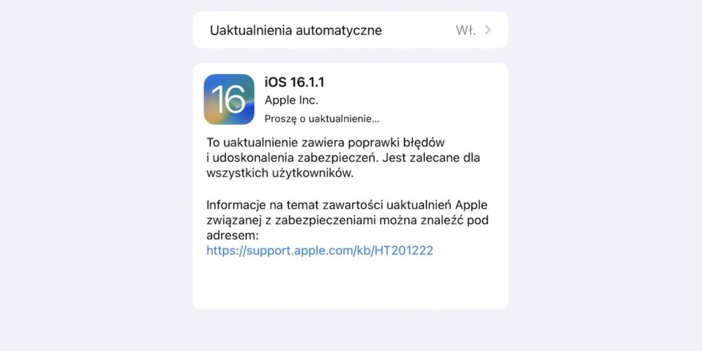 iOS 16.1.1