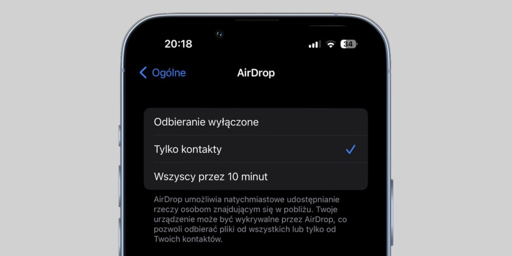 opcje-airdrop-ios16.2
