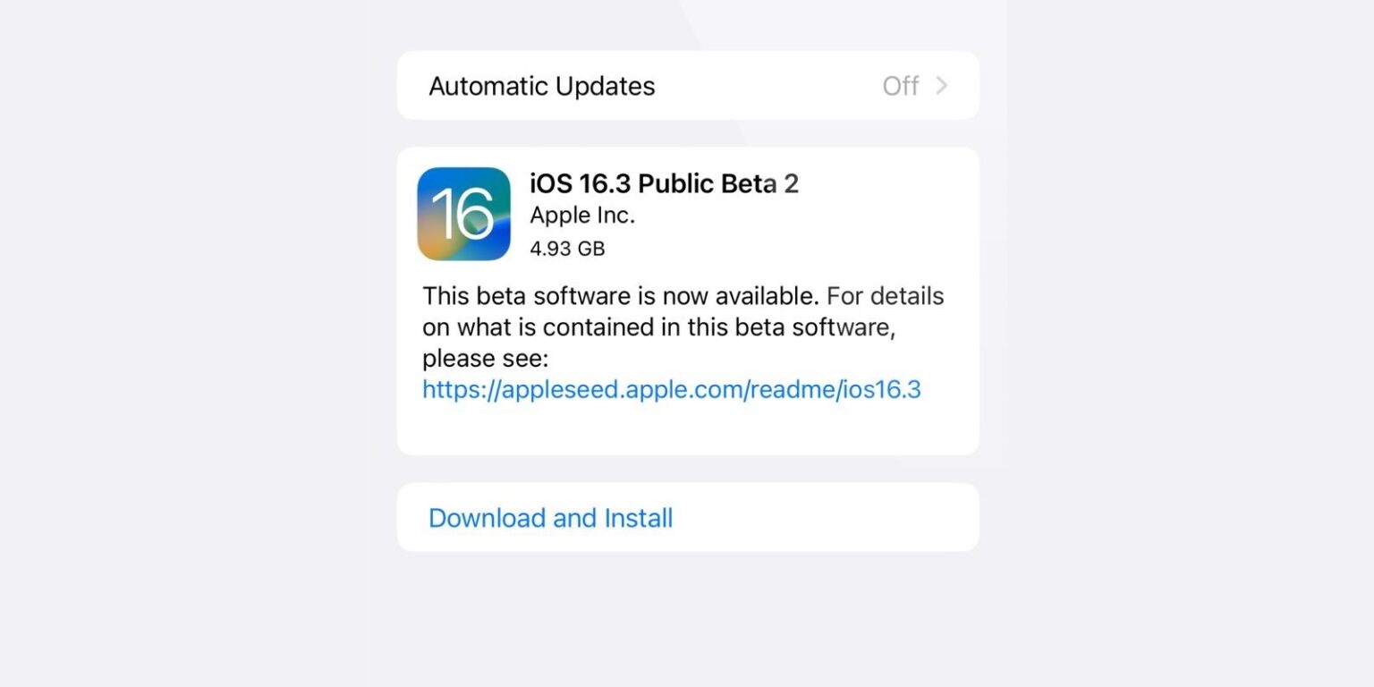 iOS 16.3 beta 2