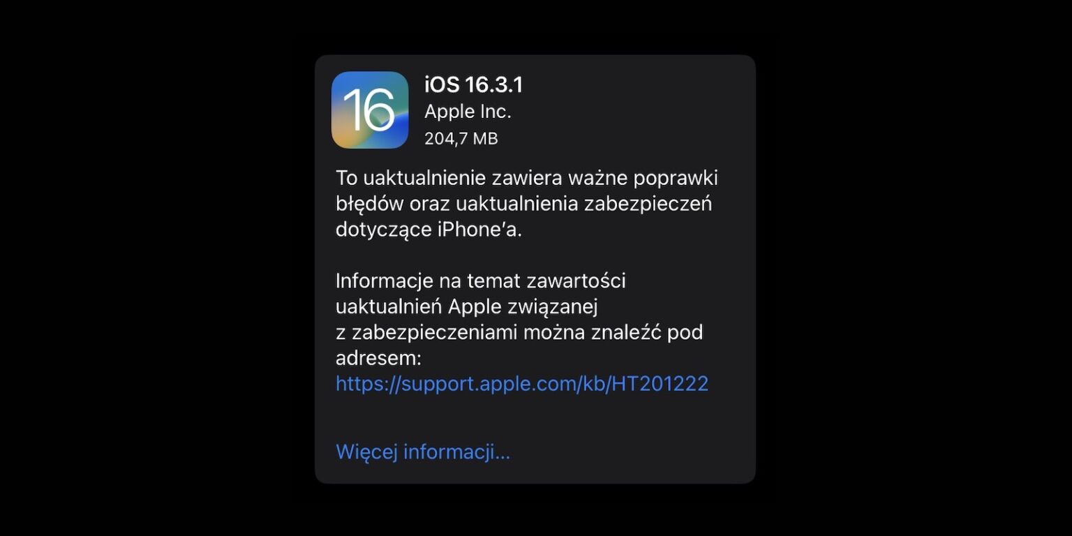 iOS 16.3.1