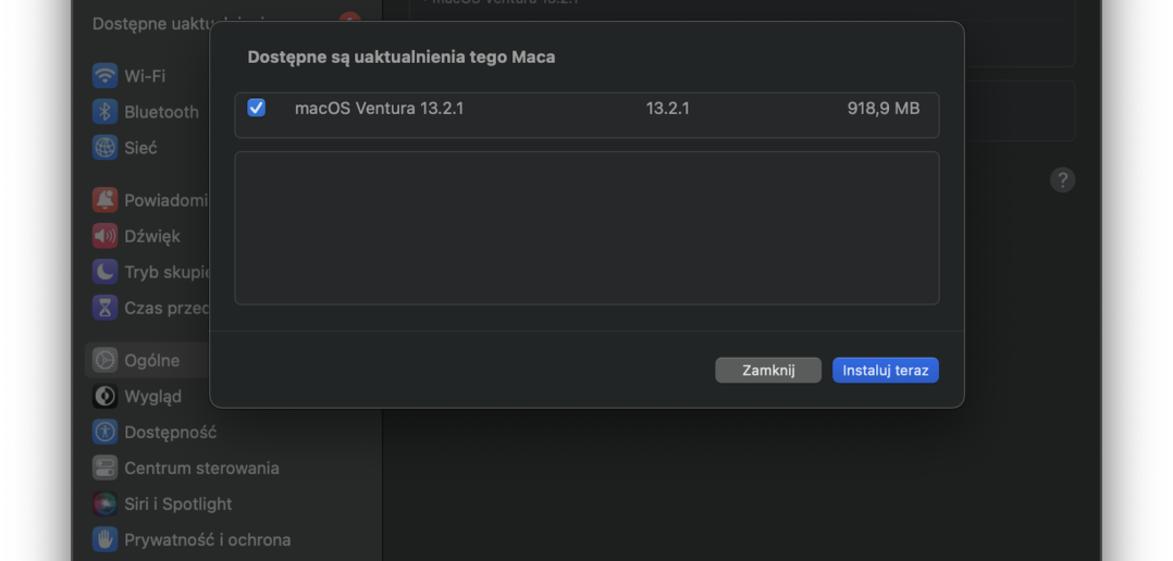 macOS Ventura 13.2.1