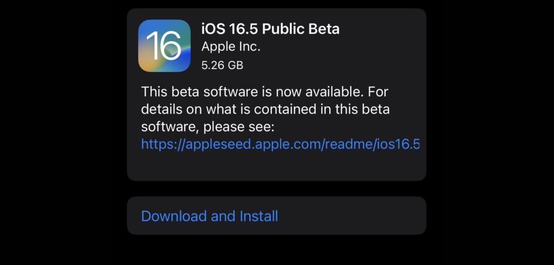 iOS 16.5 beta 1