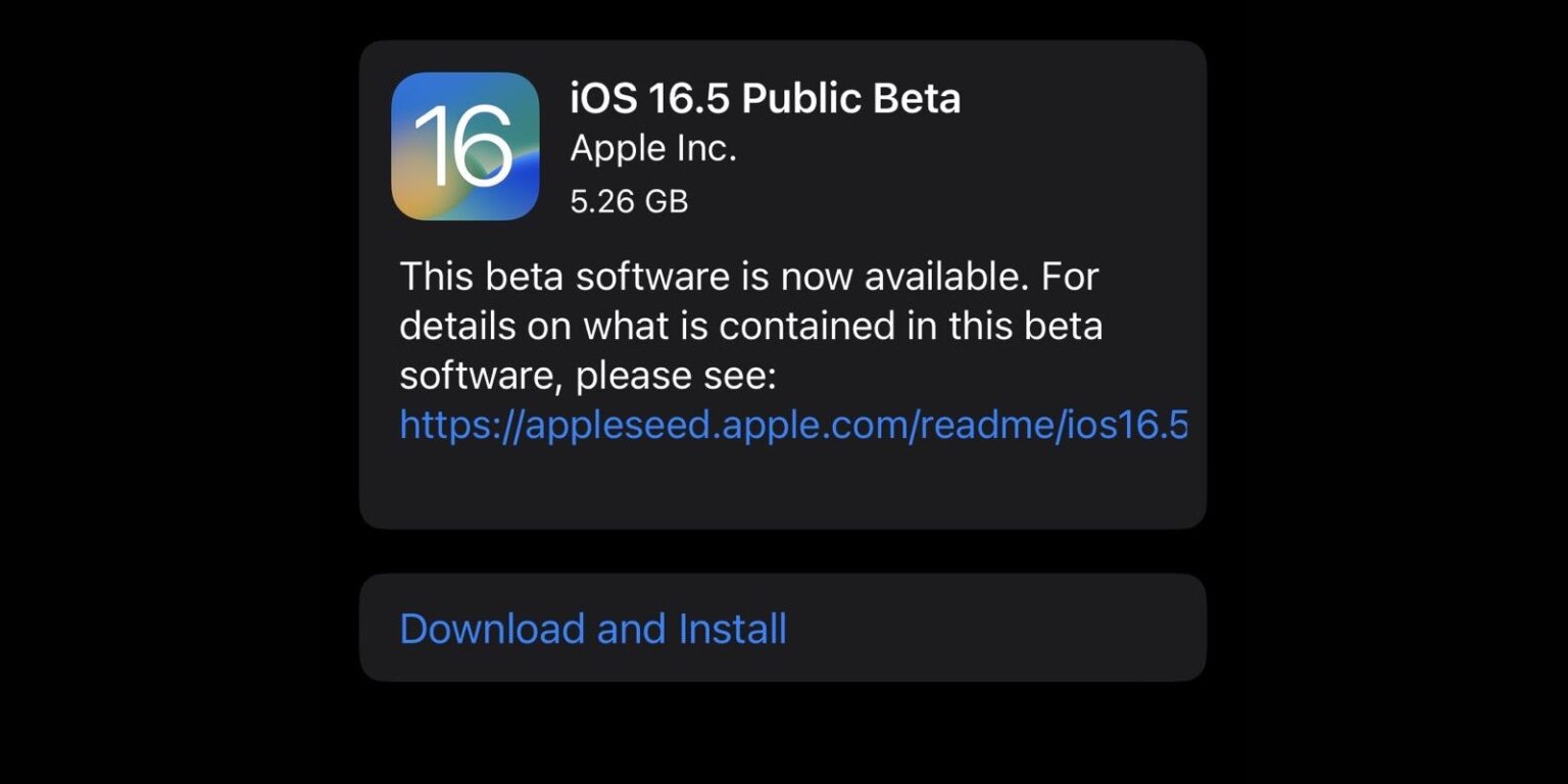 iOS 16.5 beta 1
