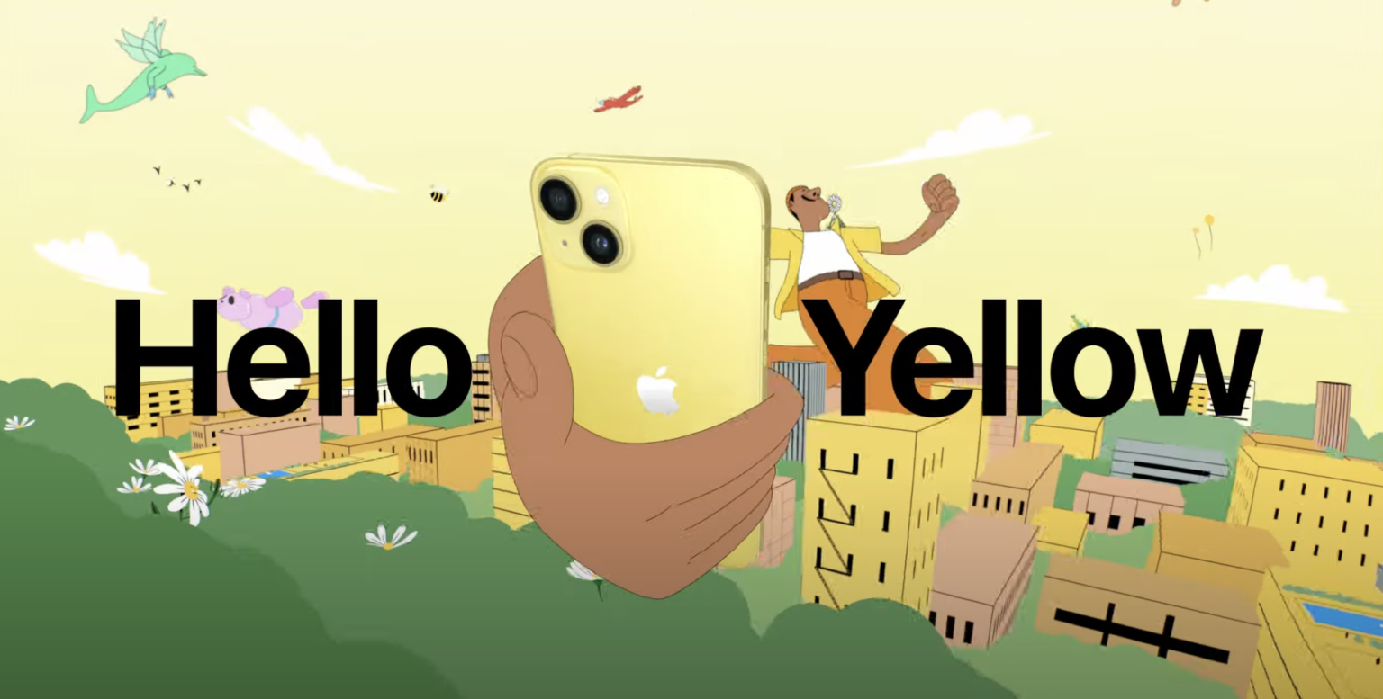 reklama-zolty-iPhone-14