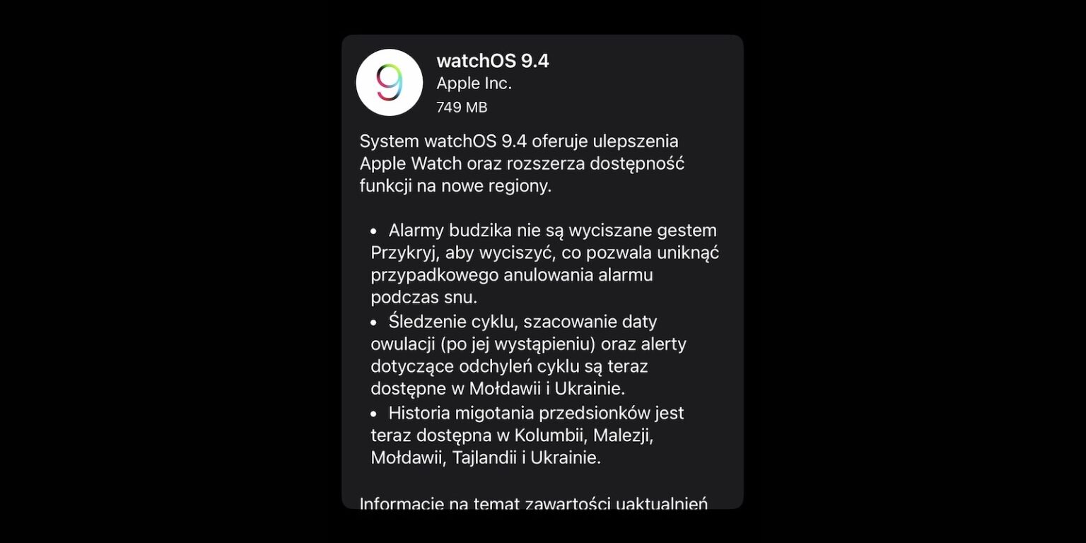 watchOS 9.4