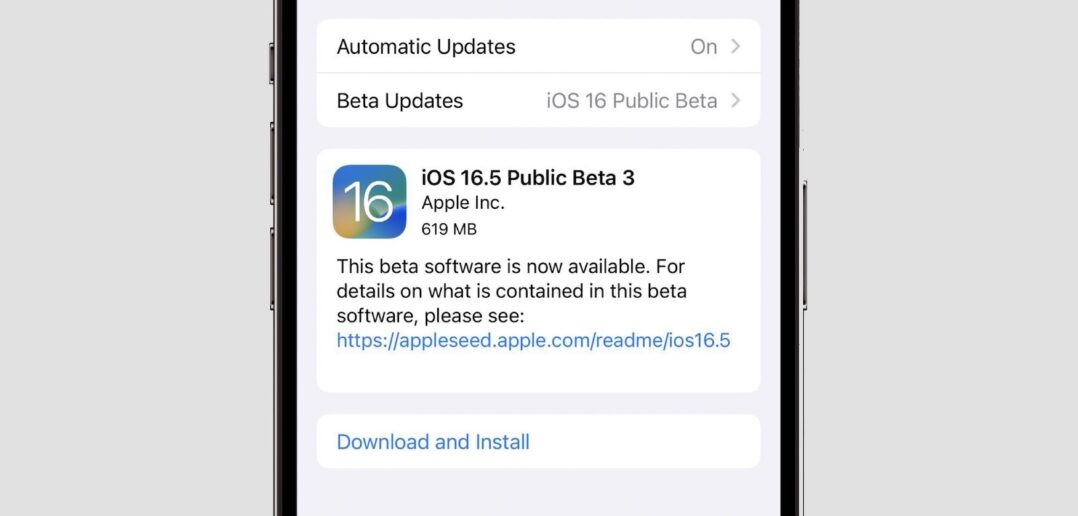 iOS 16.5 beta 3