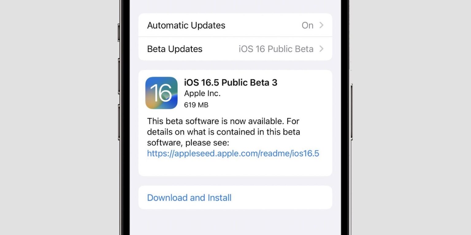 iOS 16.5 beta 3