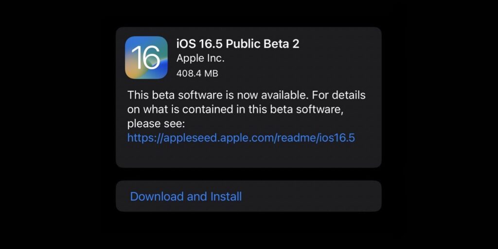 Apple wydaje drugą publiczną wersję beta iOS 16.5 i iPadOS 16.5 ios 16.5 beta 2