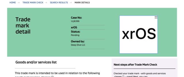 Apple rejestruje znak towarowy „xrOS” przed premierą zestawu AR/VR