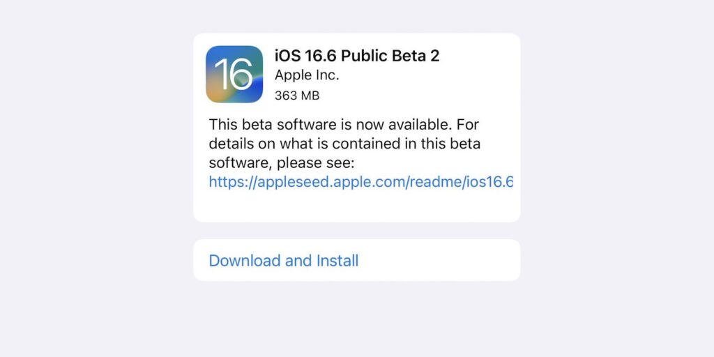 iOS 16.6 beta 2