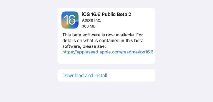Apple wydaje drugie publiczne bety iOS 16.6 i iPadOS 16.6