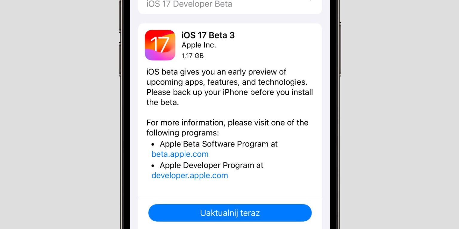 iOS 17 beta 3