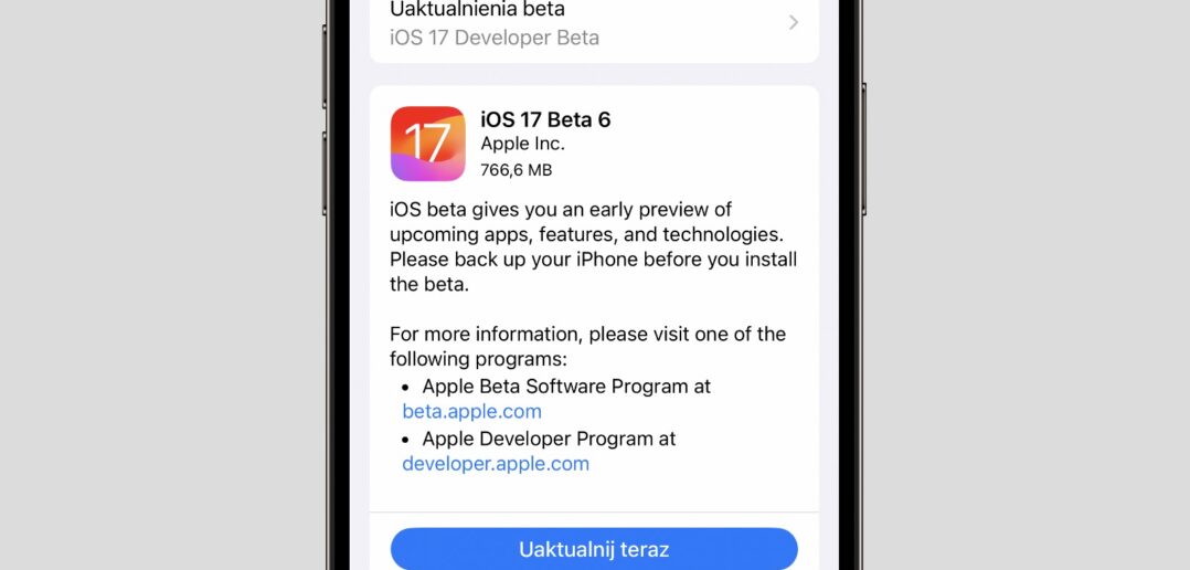 iOS 17 beta 6