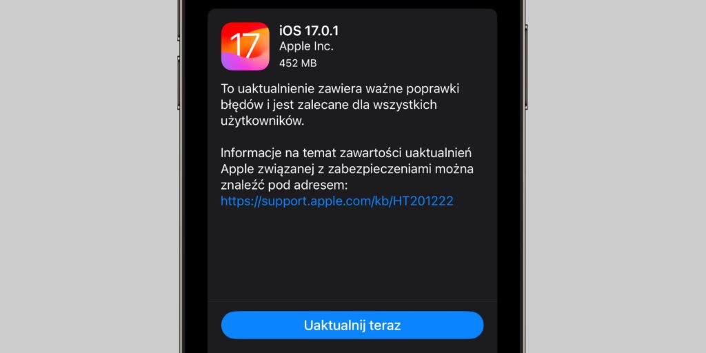 iOS 17.0.1