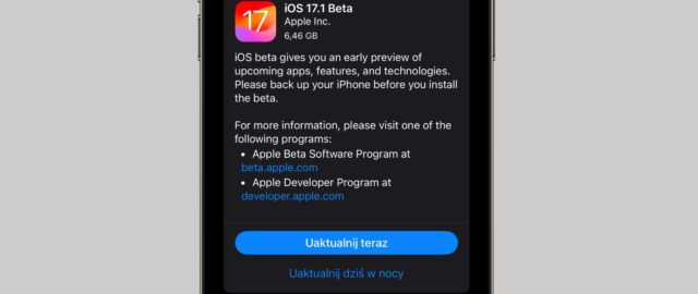 Apple udostępnia pierwsze publiczne wersje beta iOS 17.1 i iPadOS 17.1