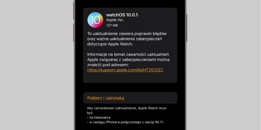 Apple wypuszcza watchOS 10.0.1 z poprawkami błędów watchOS 10.0.1