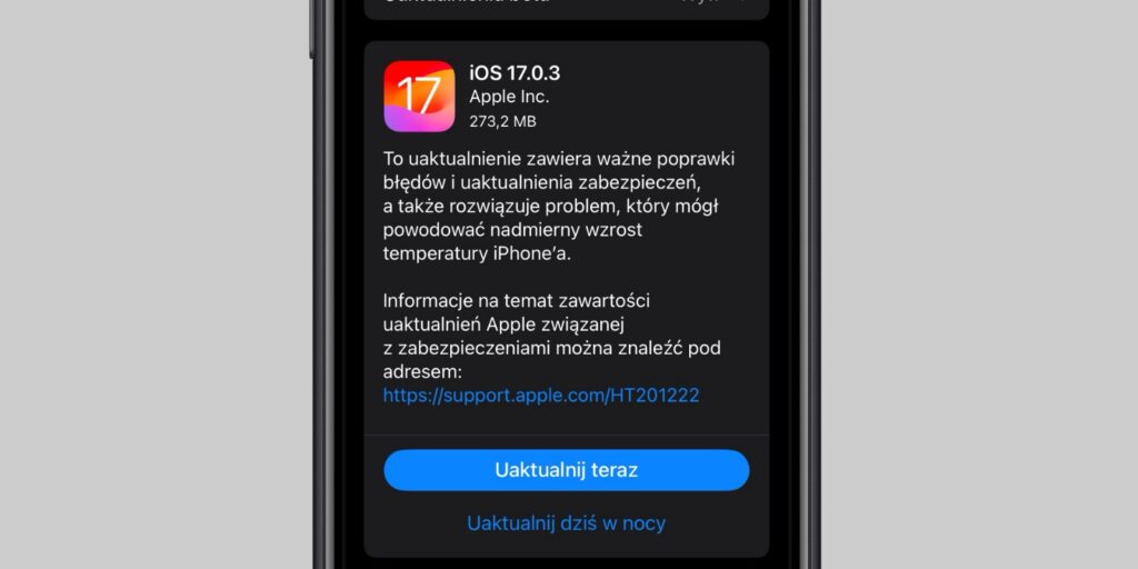 iOS 17.0.3