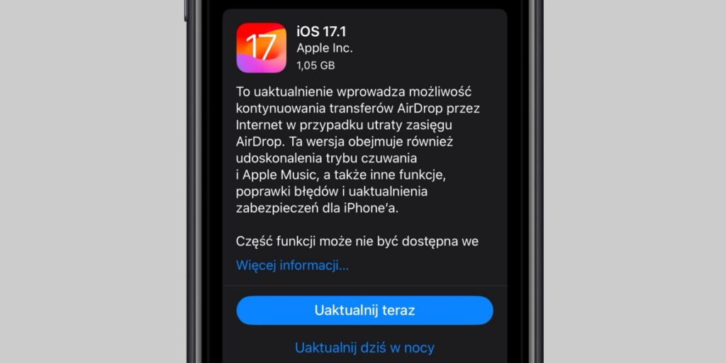 iOS 17.1