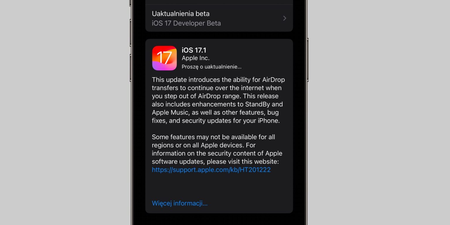 iOS 17.1 RC2