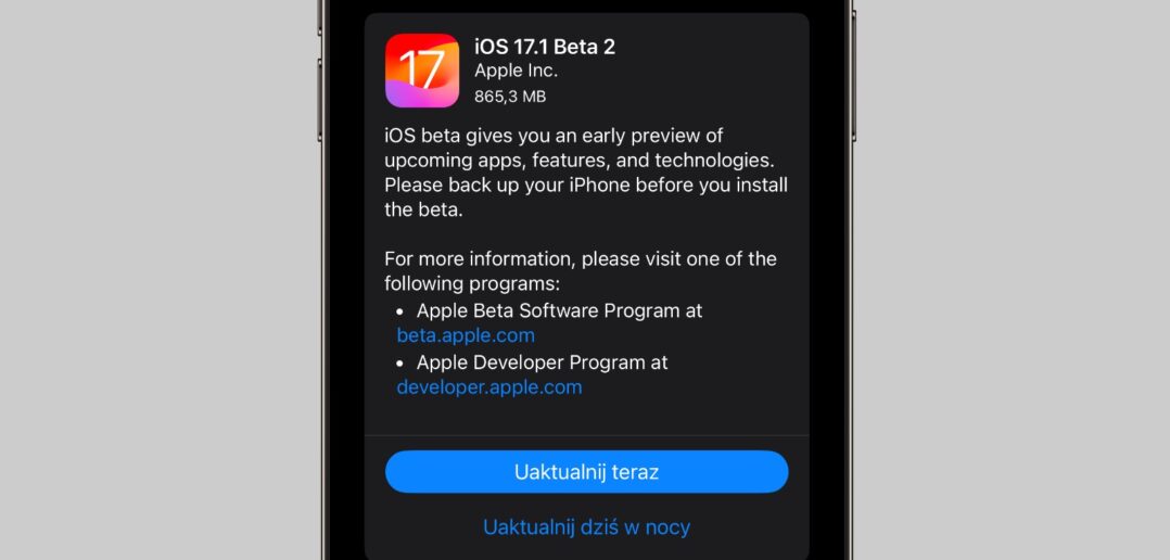 iOS 17.1 beta 2