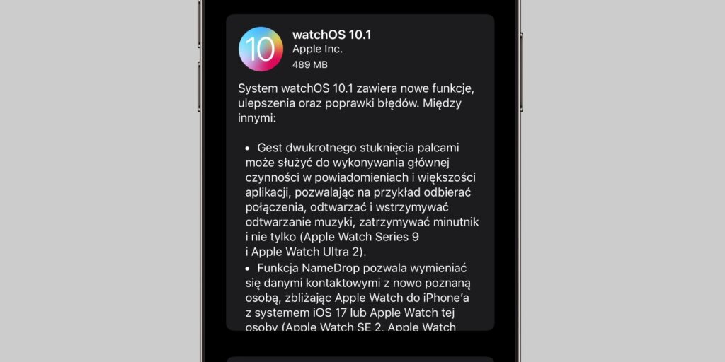 watchOS 10.1