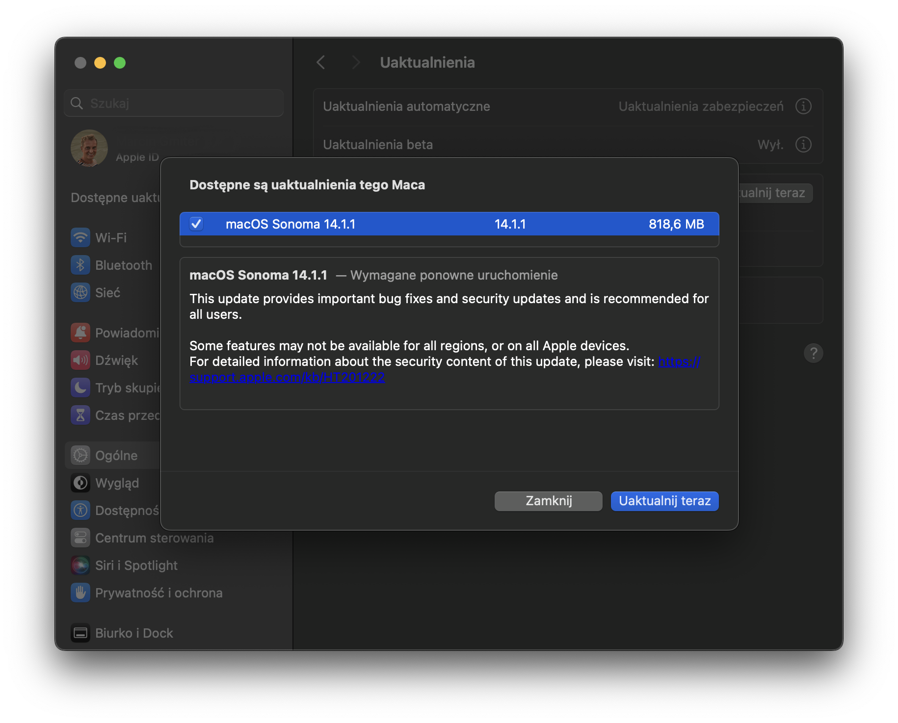 macOS Sonoma 14.1‌.1