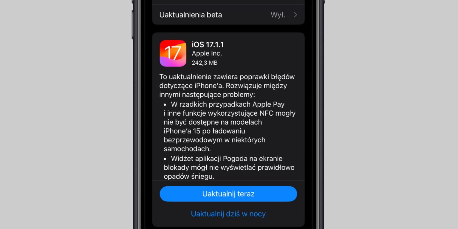 iOS 17.1.1