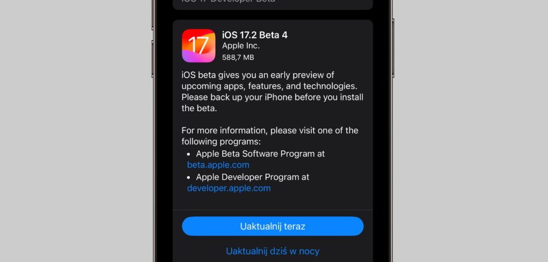 iOS 17.2 beta 4
