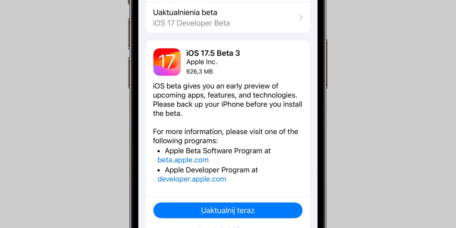 iOS 17.5 beta 3