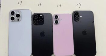 Rozmiary iPhone’a pokazane na atrapach