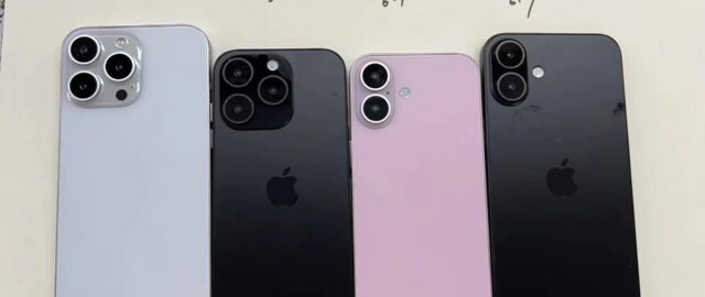 Rozmiary iPhone’a pokazane na atrapach