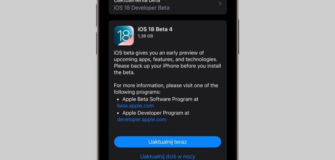 iOS 18 beta 4