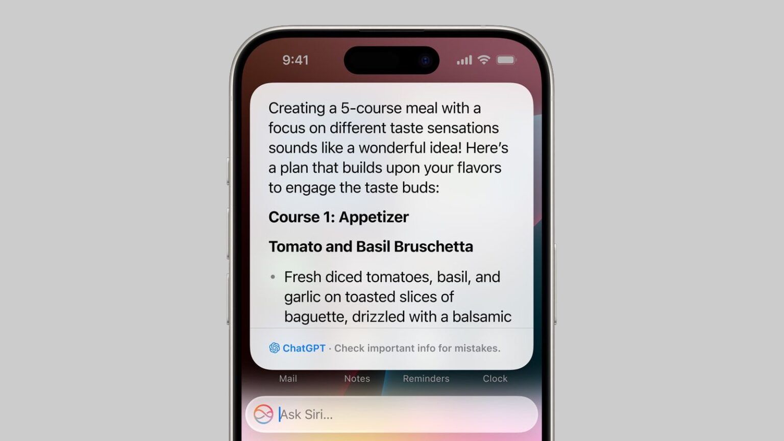 chatGPT-iOS18