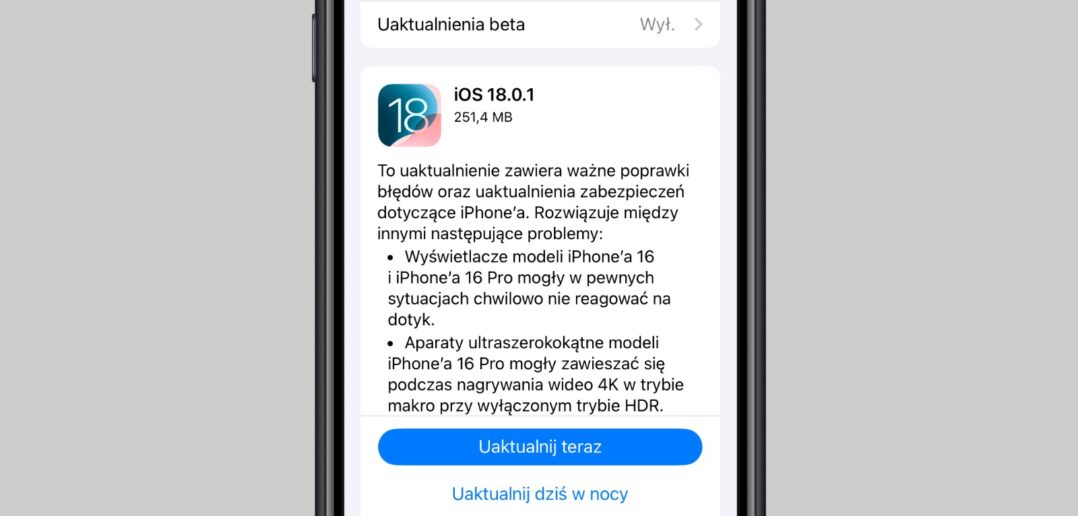 iOS 18.0.1