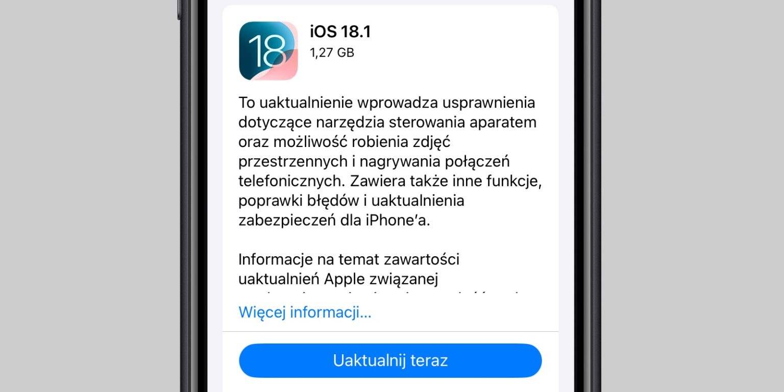 iOS 18.1