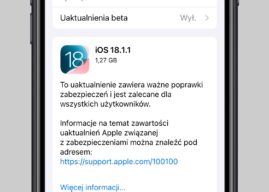 Apple wydaje iOS 18.1.1 i iPadOS 18.1.1 z poprawkami zabezpieczeń