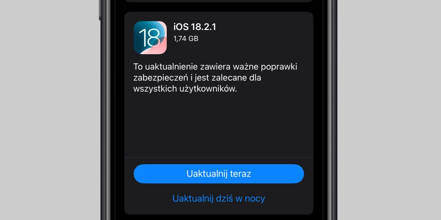 iOS 18.2.1