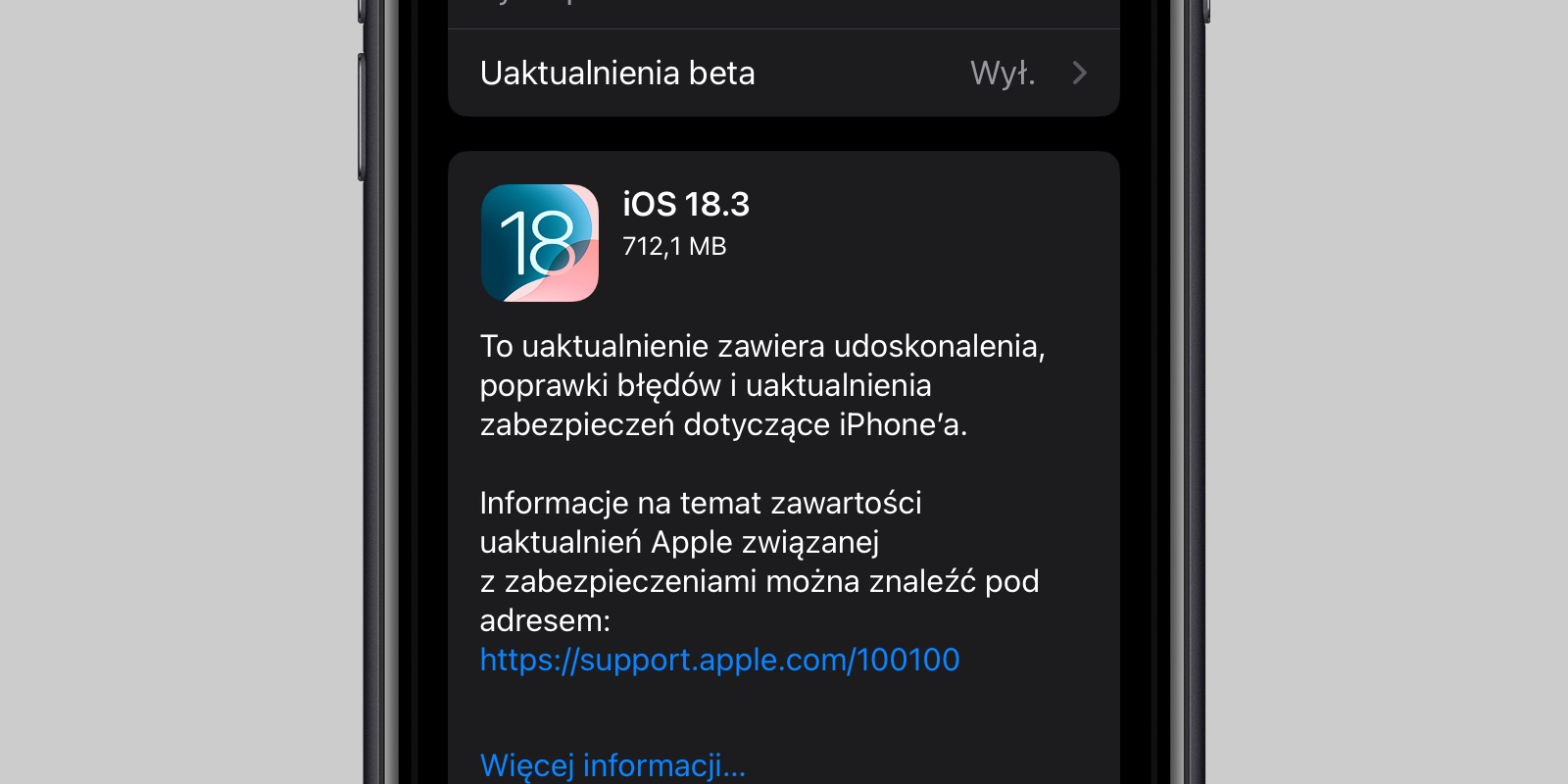 Apple wypuszcza oficjalną wersję iOS 18.3 i iPadOS 18.3