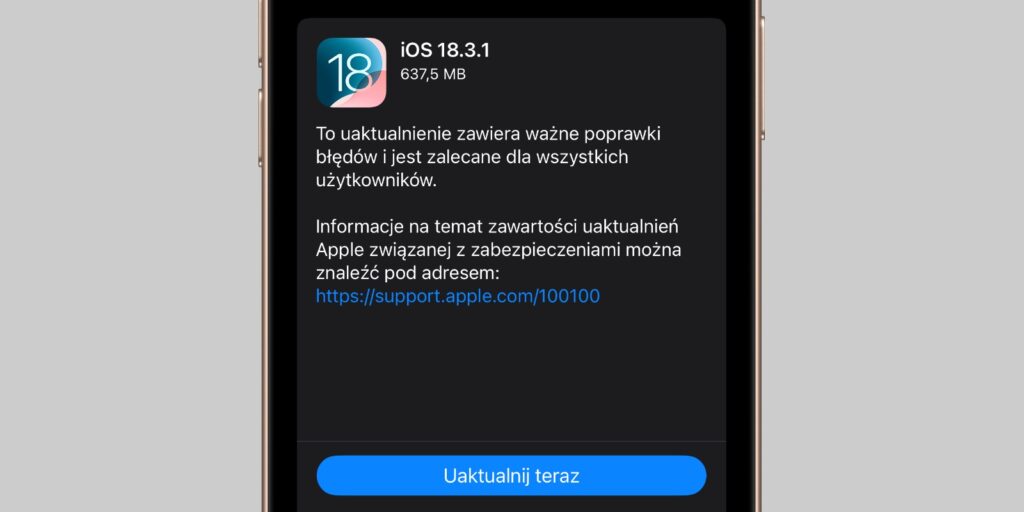 iOS 18.3.1
