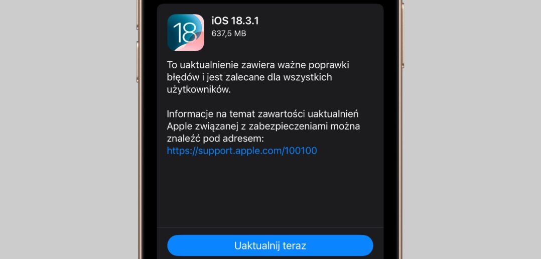 iOS 18.3.1