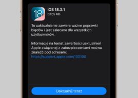 Apple wypuszcza iOS 18.3.1 z poprawkami błędów