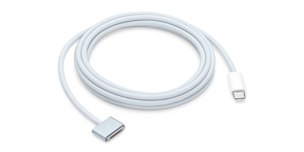 blekitny przewod USB-C MagSafe 3