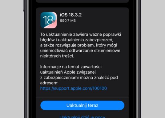 Apple wydaje iOS 18.3.2 i iPadOS 18.3.2 z poprawkami błędów