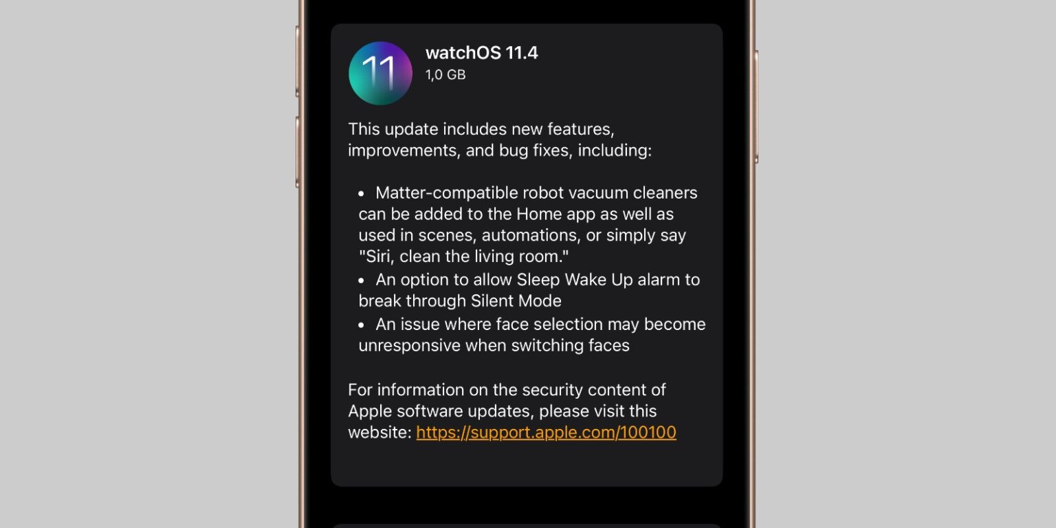 watchOS 11.4