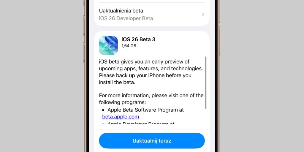 iOS 26 beta 3