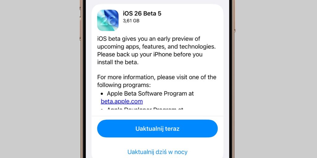 iOS 26 beta 5