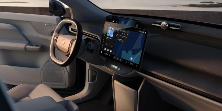 Volvo EX60 z preinstalowaną aplikacją Apple Music volvo EX60