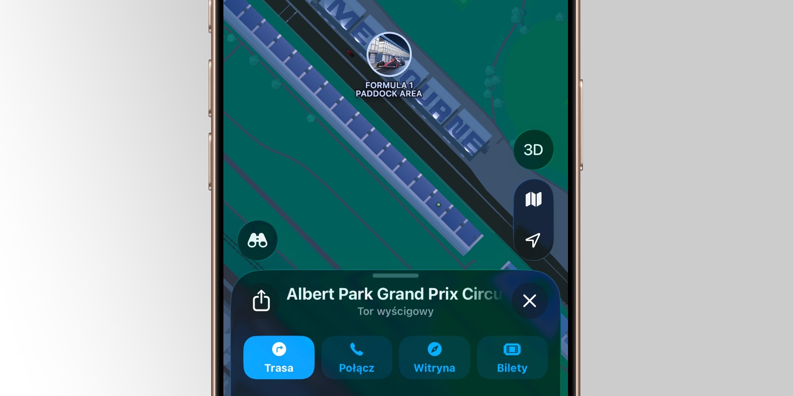 Mapy Apple z interaktywnym przewodnikiem po torach Formuły 1 na sezon 2026