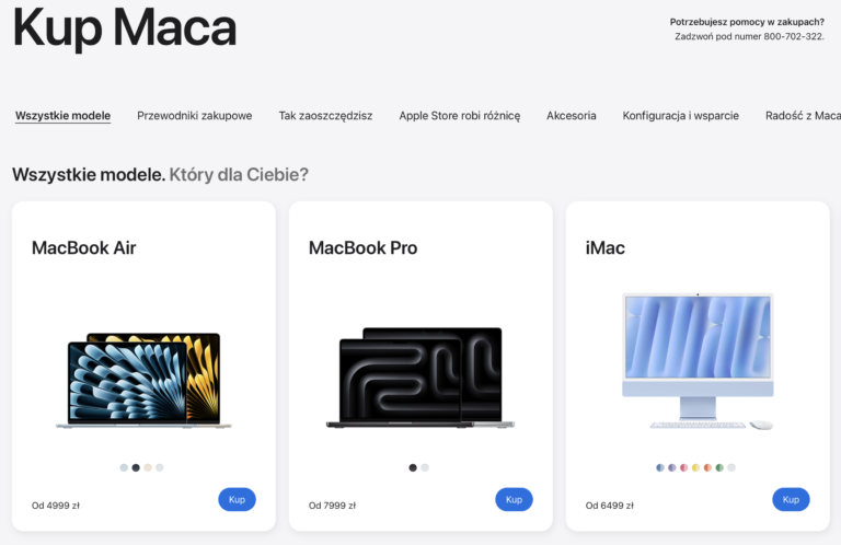 Apple zmienił sposób zamawiania komputerów Mac