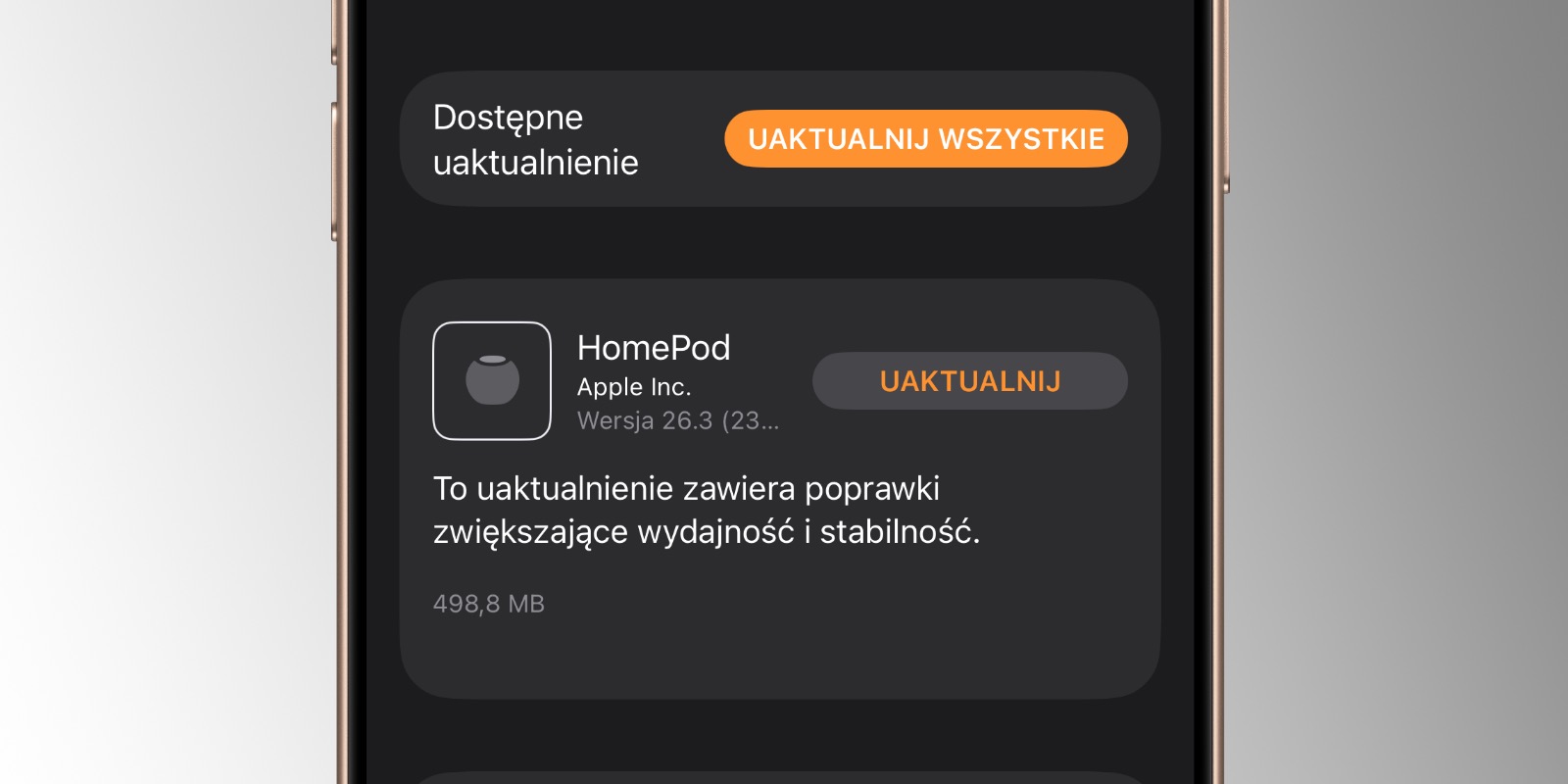 Apple udostępnia oprogramowanie HomePod 26.3